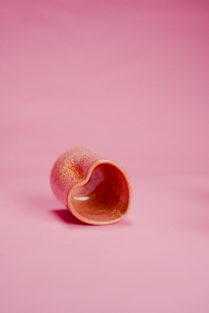 OUL │ LATTE HEART CUP │ CORAL BURST